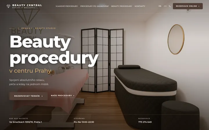 Web Beauty Central — beautycentral.cz