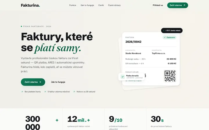 Web Fakturina — fakturina.cz