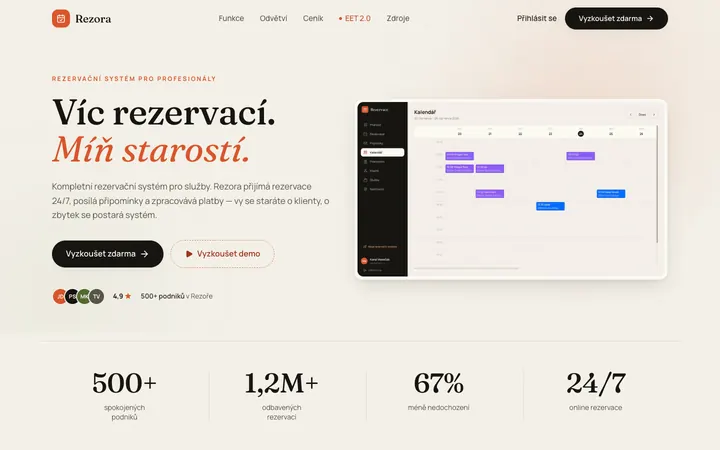 Web Rezora — rezora.cz
