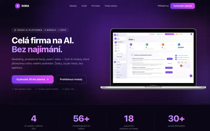 Web XORA — xora.cz
