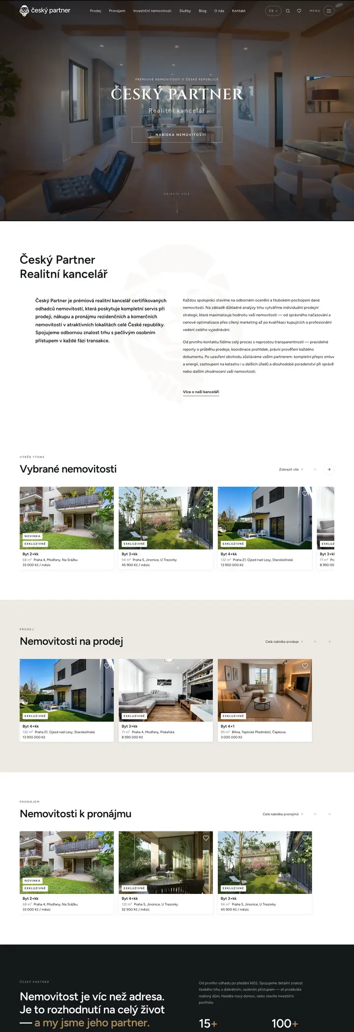 Full homepage of Český Partner (ceskypartner.cz)