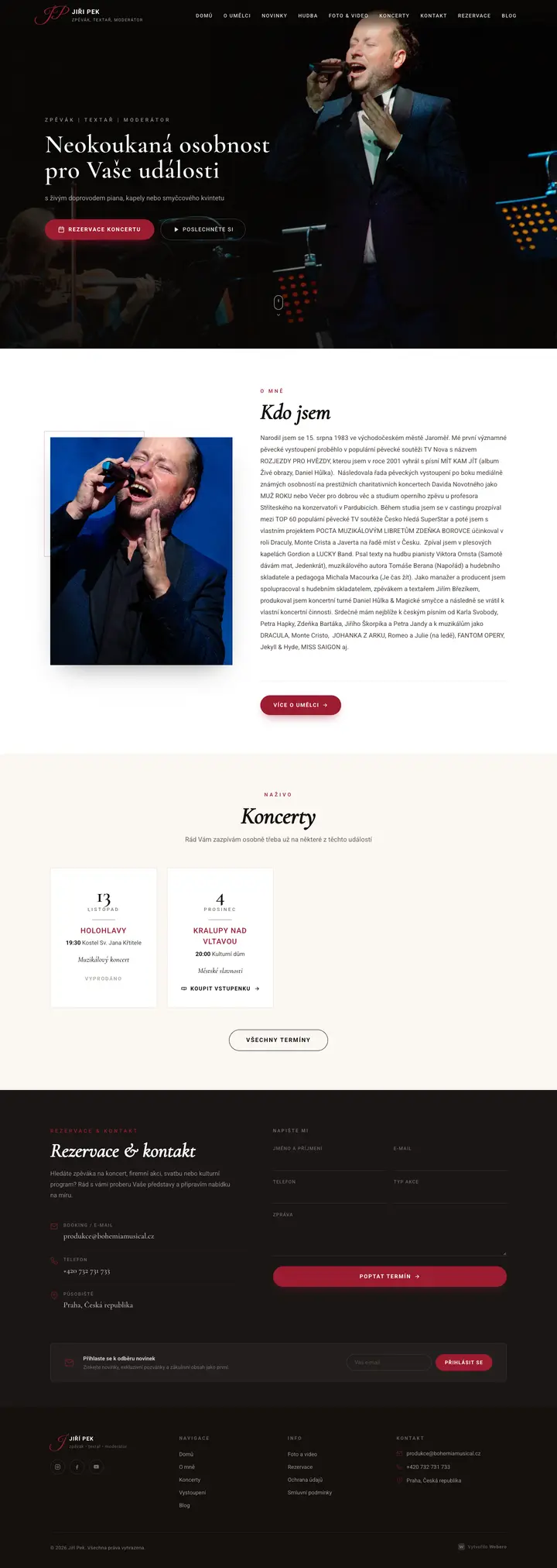 Full homepage of Jiří Pek (jiripek.cz)
